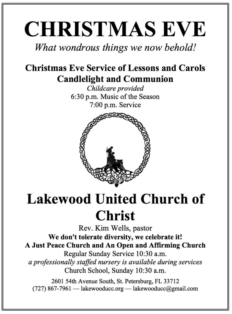 Christmas Eve at Lakewood UCC 2013