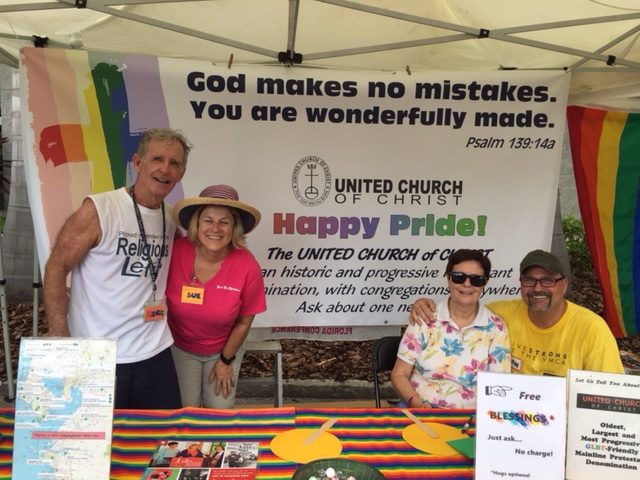 Rick Carson (Pass-A-Grille Beach Community Church), Sue and two volunteers from Trinity UCC