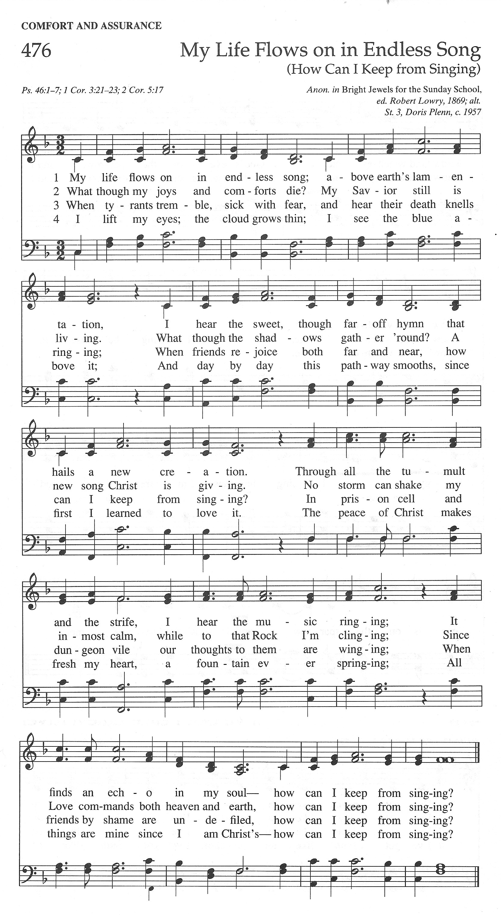 How Can I Keep from Singing